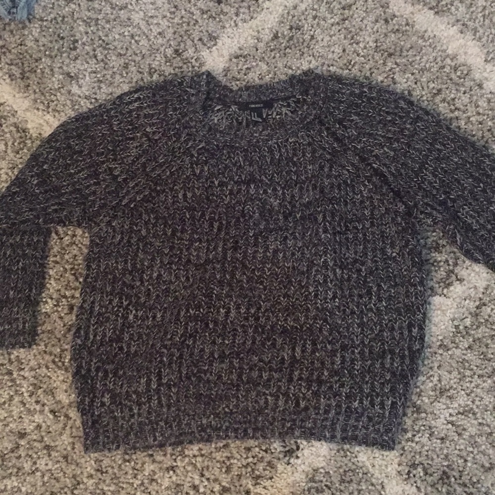 Black and white sweater